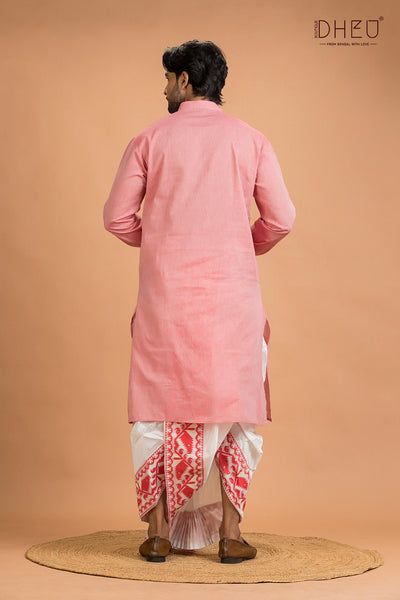 Dheu Designer Kurta Dhoti(Optional) Set