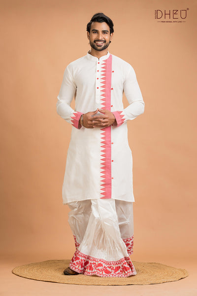 Dheu Designer Kurta Dhoti(Optional) Set