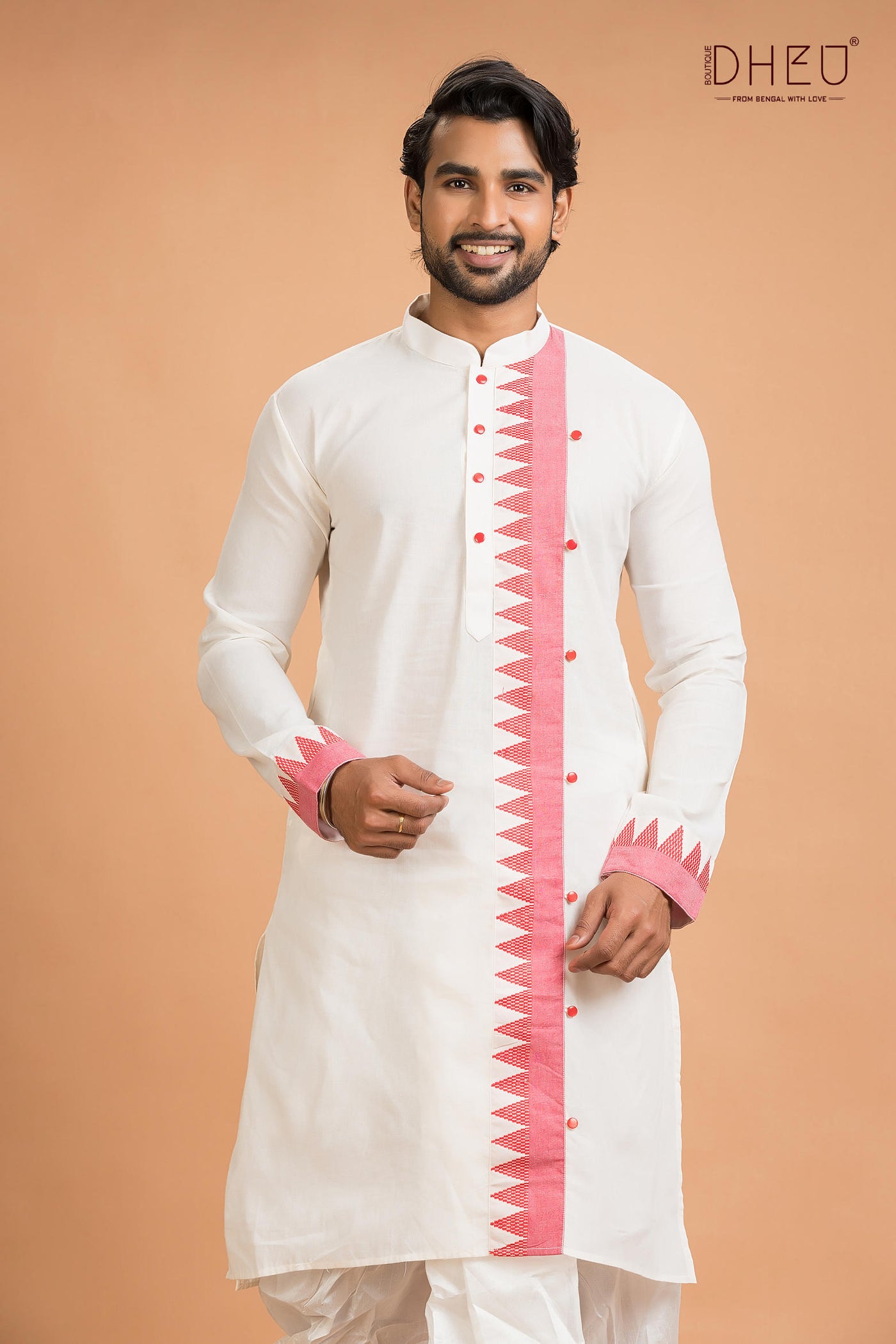 Dheu Designer Kurta Dhoti(Optional) Set
