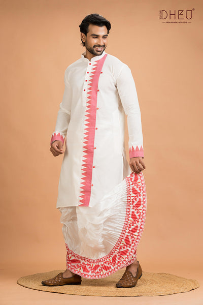 Dheu Designer Kurta Dhoti(Optional) Set