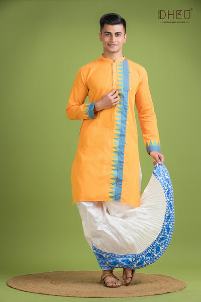 Dheu Designer Kurta Dhoti(Optional) Set