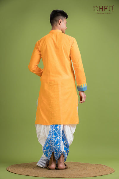 Dheu Designer Kurta Dhoti(Optional) Set