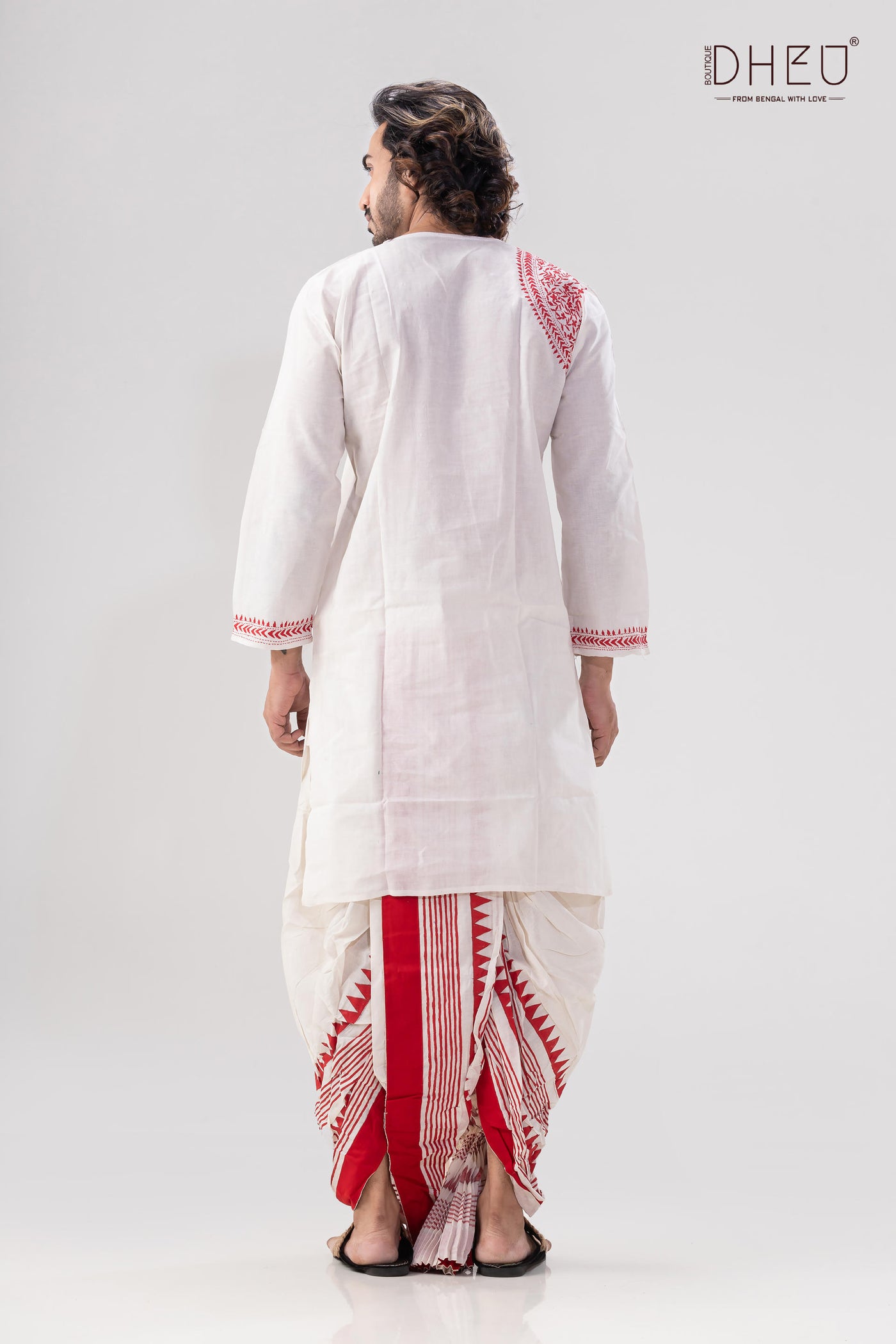 Lal Sada- Designer Couple Set