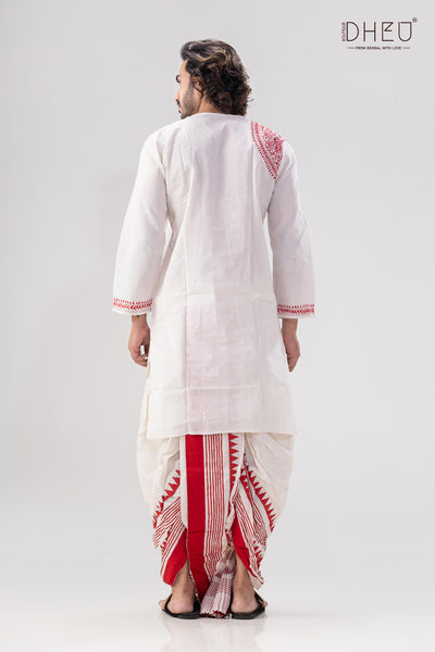 Lal Sada- Designer Couple Set