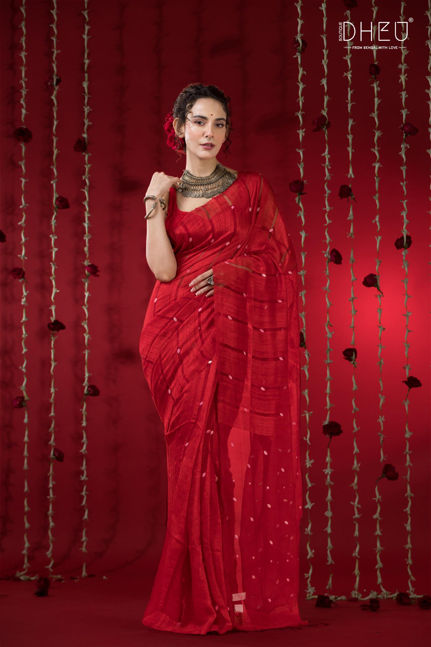 Pure Khadi Silk Gini Saree (Silk Mark Certified)