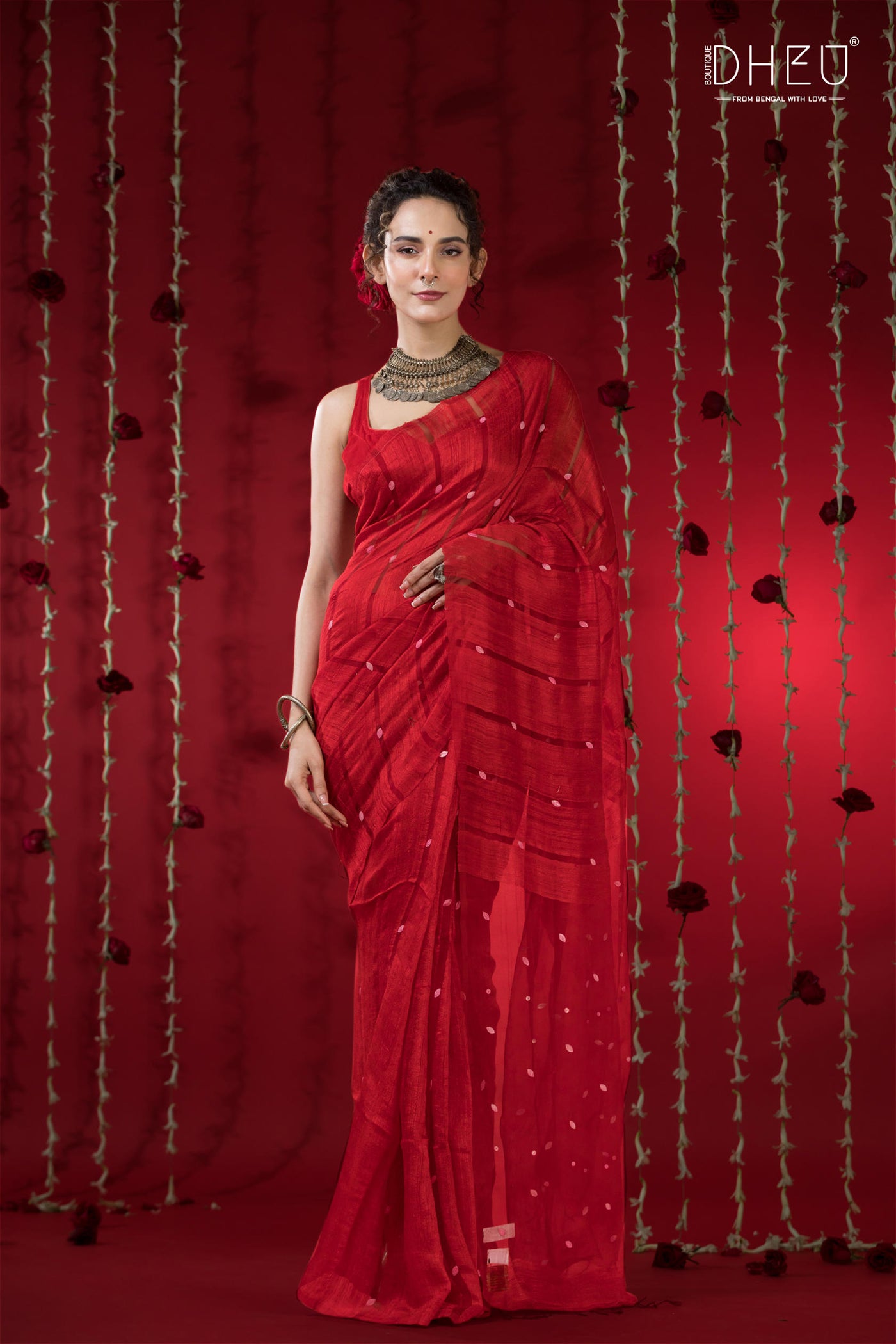Pure Khadi Silk Gini Saree (Silk Mark Certified)