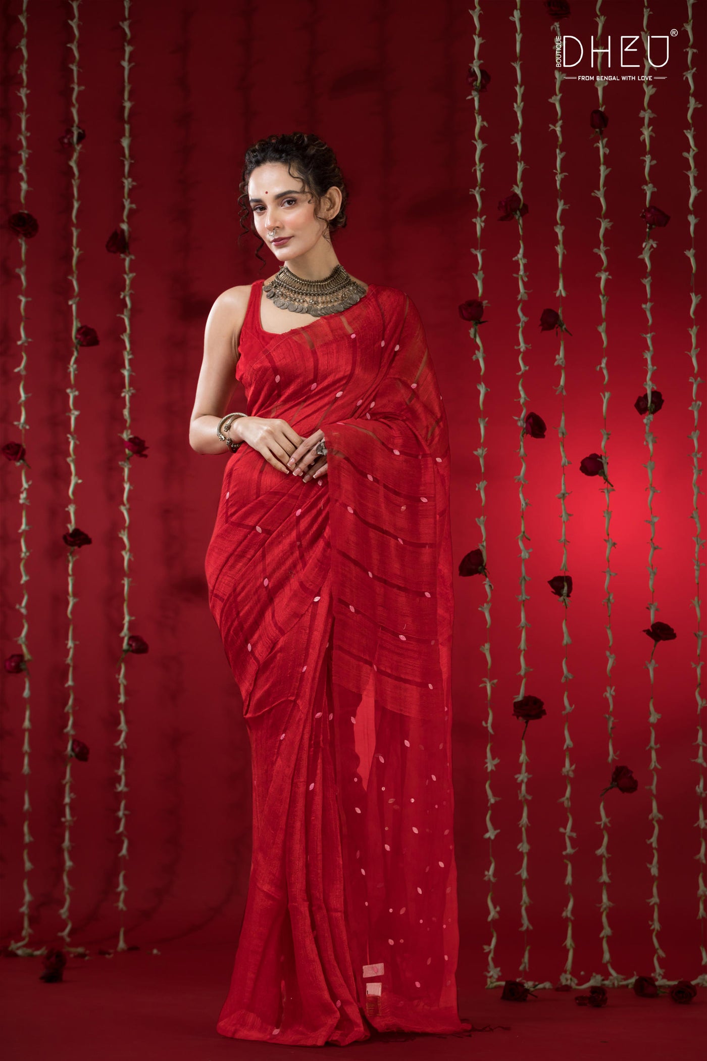 Pure Khadi Silk Gini Saree (Silk Mark Certified)