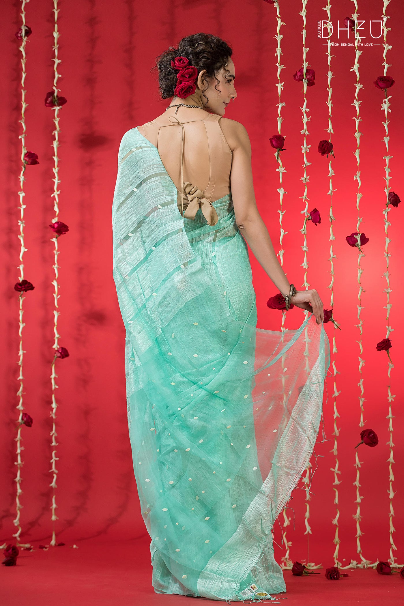Pure Khadi Silk Gini Saree (Silk Mark Certified)
