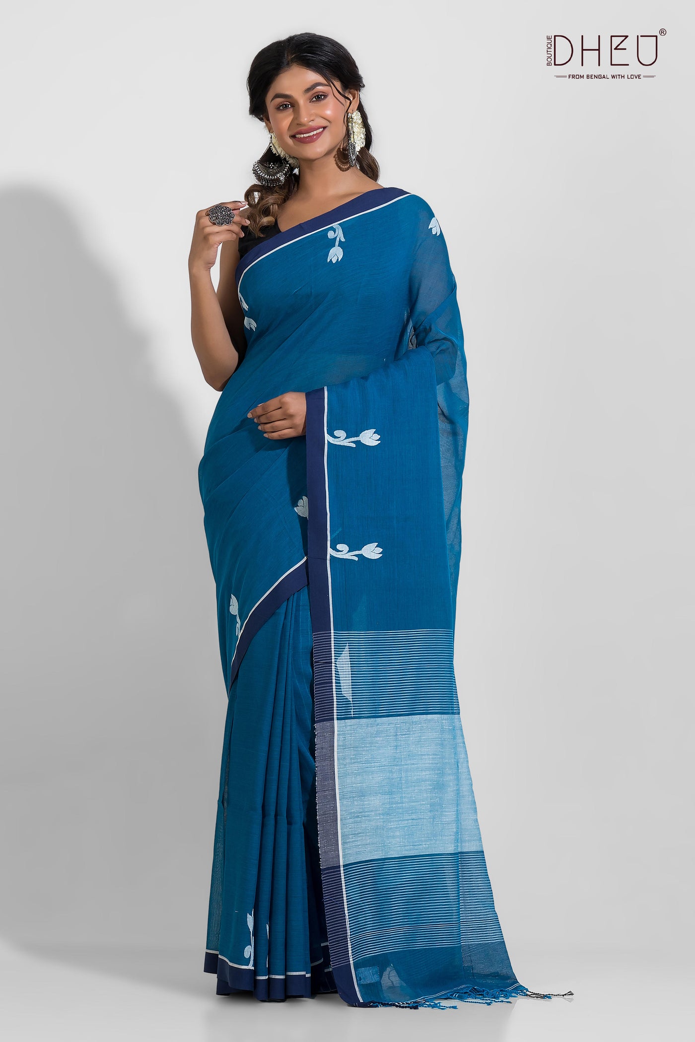 Betwa-Pure Khadi Matka Anchal Saree