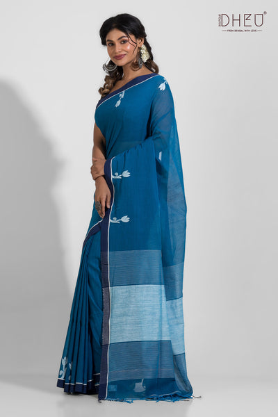 Betwa-Pure Khadi Matka Anchal Saree