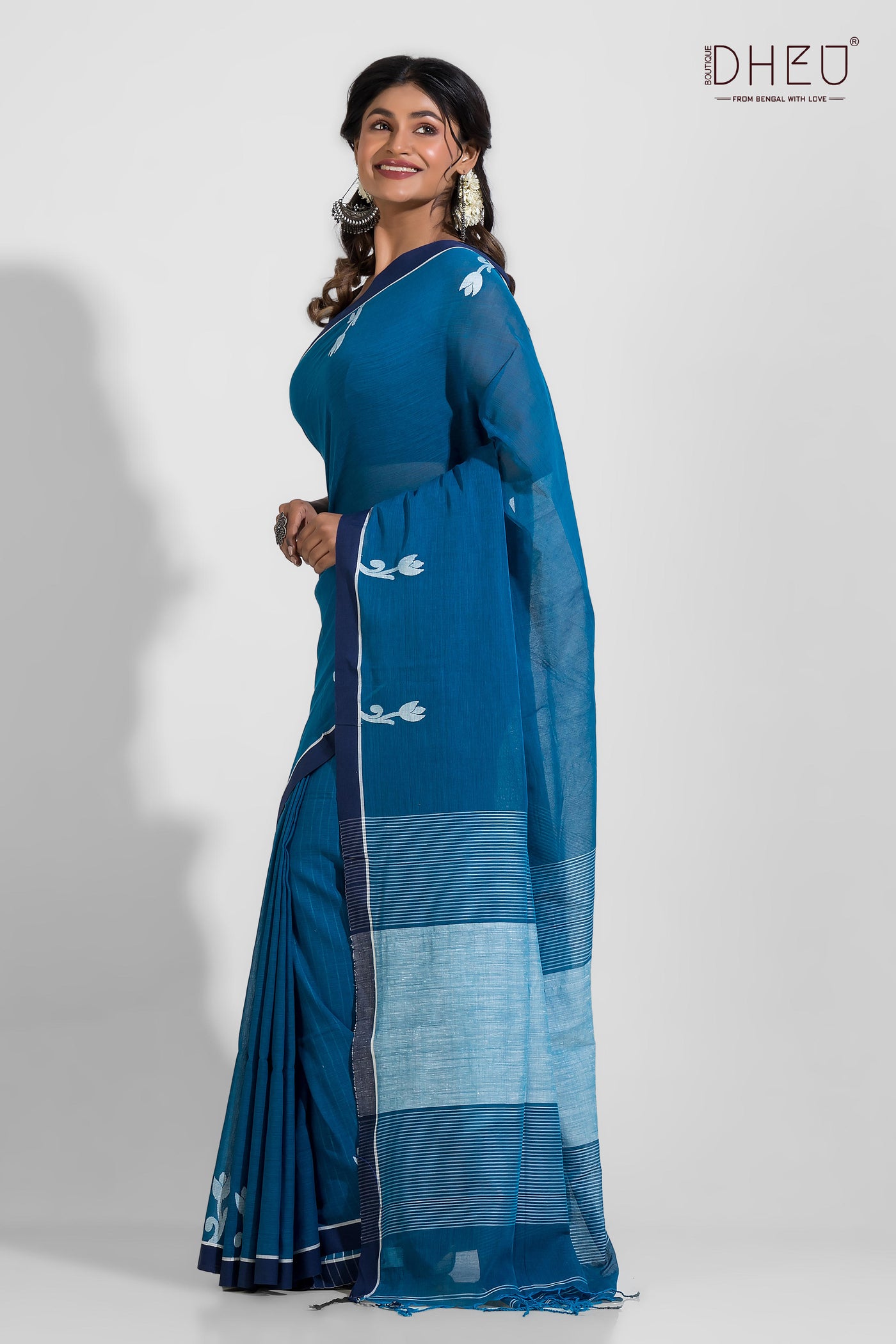 Betwa-Pure Khadi Matka Anchal Saree
