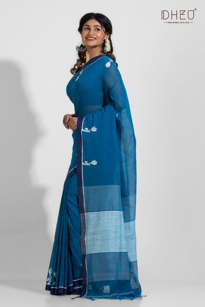 Betwa-Pure Khadi Matka Anchal Saree