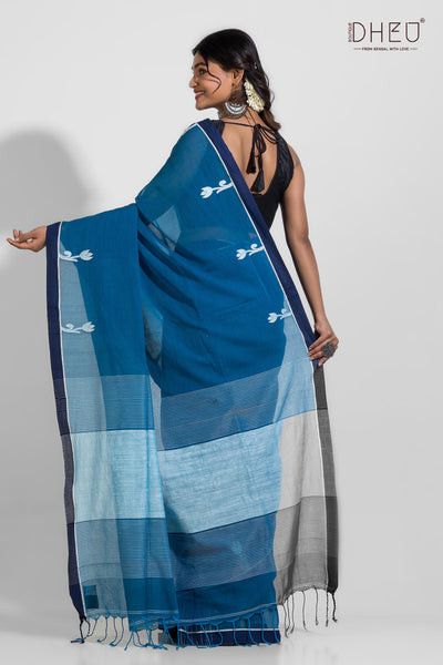 Betwa-Pure Khadi Matka Anchal Saree