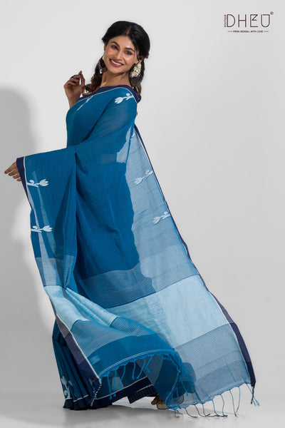 Betwa-Pure Khadi Matka Anchal Saree