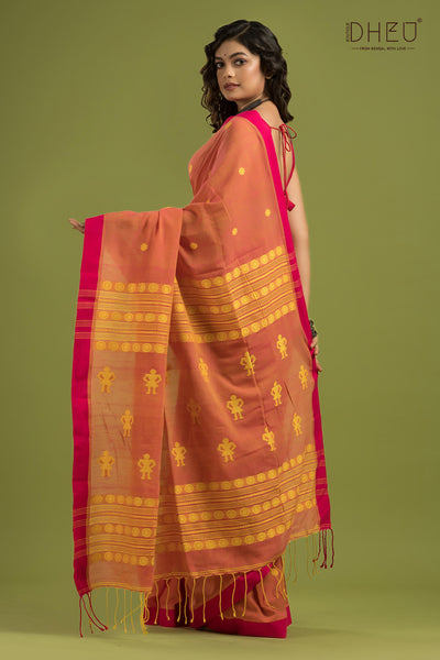 Pure Khadi Cotton Saree (With Handloom Mark Certified)