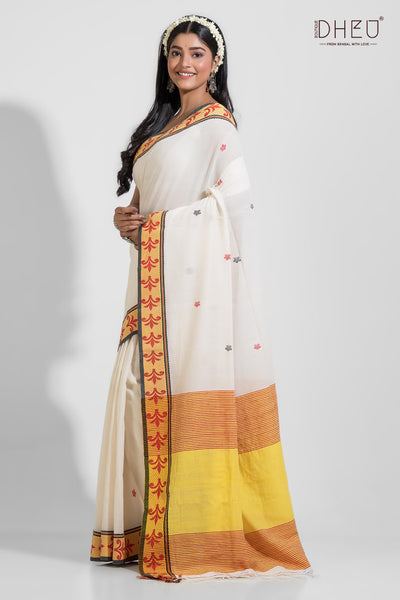 Mahanada - Pure Khadi Jamdani Tangail Saree