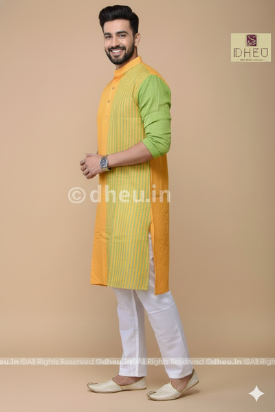 Pure Cotton Stripe  kurta