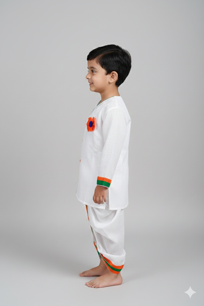 Vande Mataram - Kids Dhoti Kurta