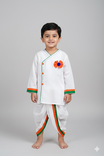 Vande Mataram - Kids Dhoti Kurta