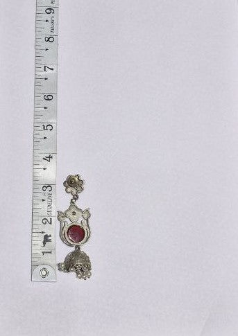 Oxidized German Silver Earrings