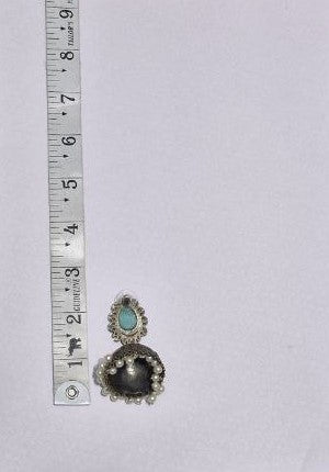 Oxidized German Silver Earrings