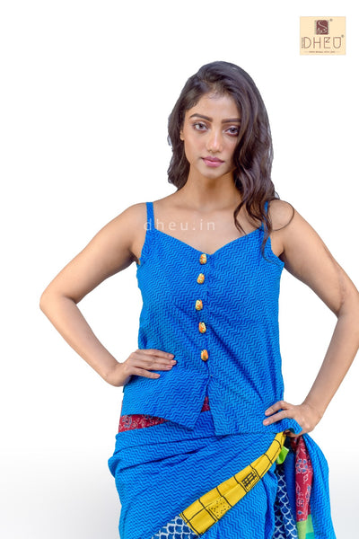 Dheu Exclusive-Long Cut Readymade Blouse