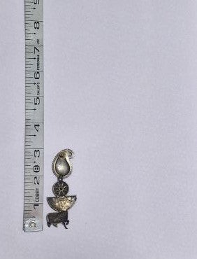 Oxidized German Silver Earrings