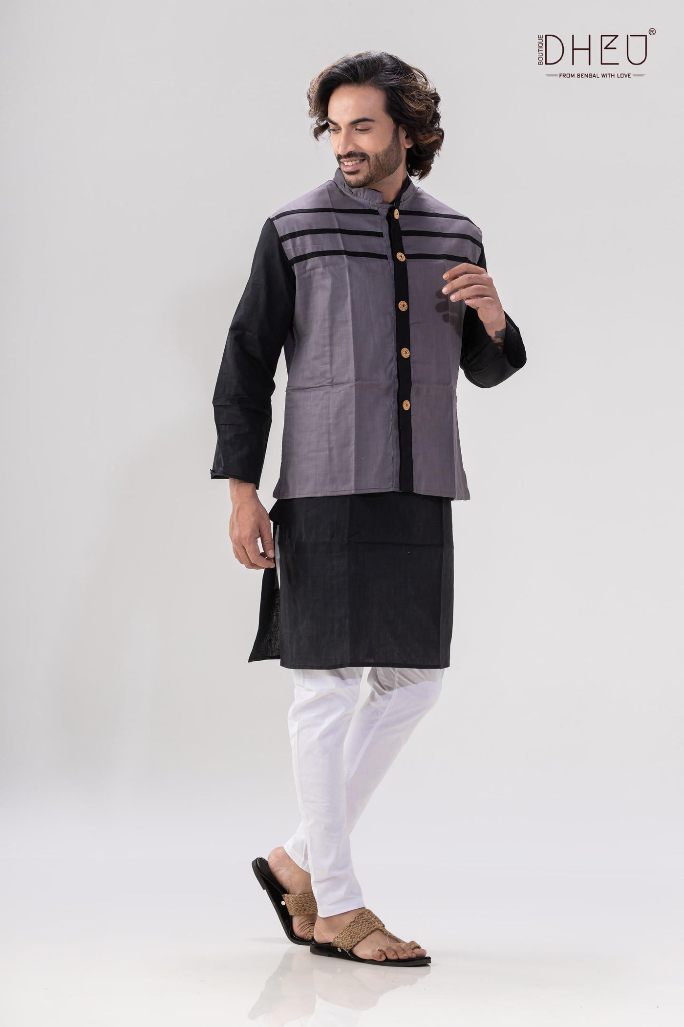 Dheu Designer Kurta - Jacket & Pant Set