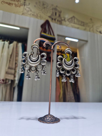 Oxidized German Silver Earrings