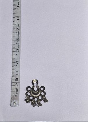 Oxidized German Silver Earrings