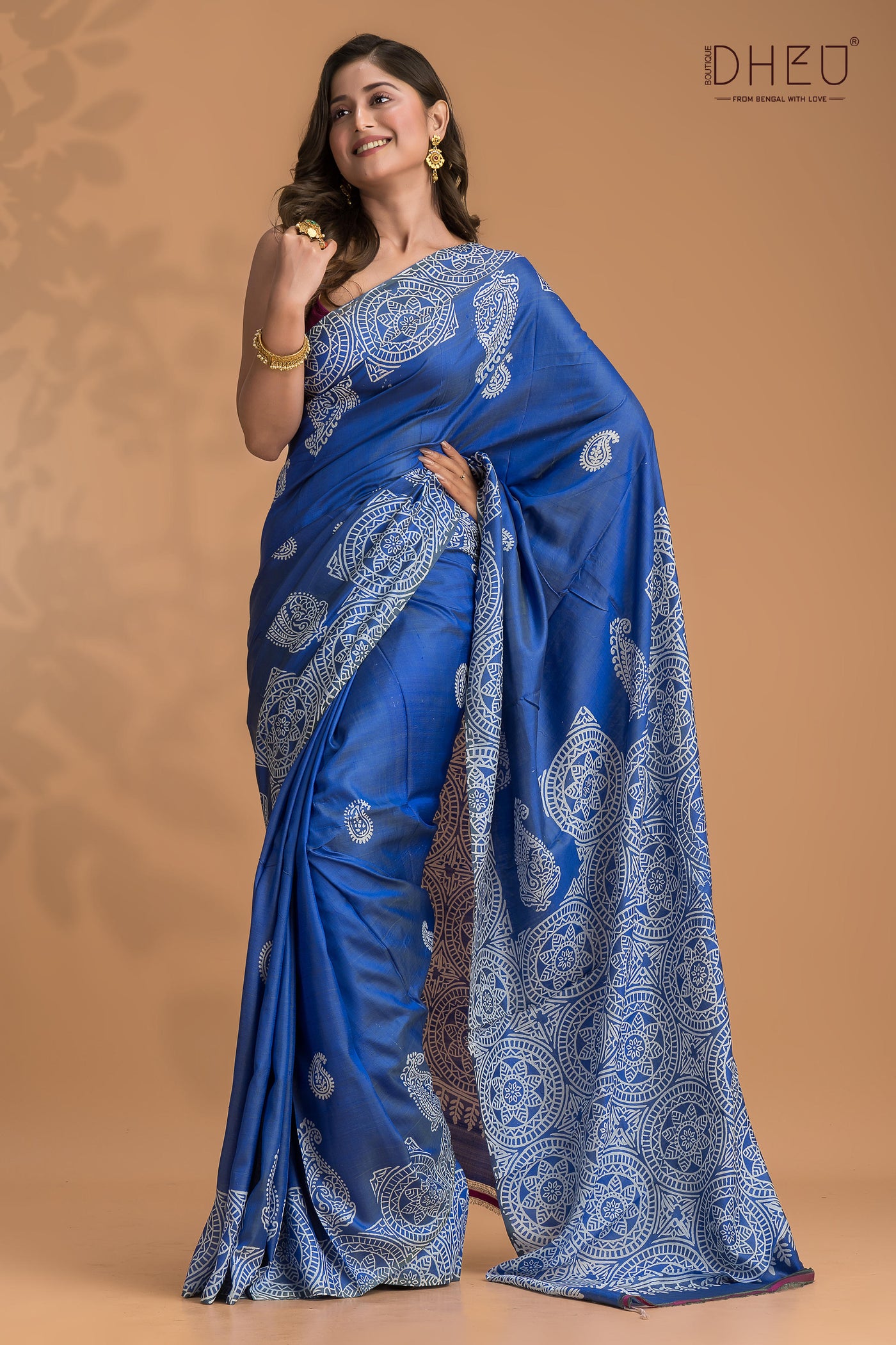Designer pure bishnupuri silk saree at lowest cost only at dheu.in