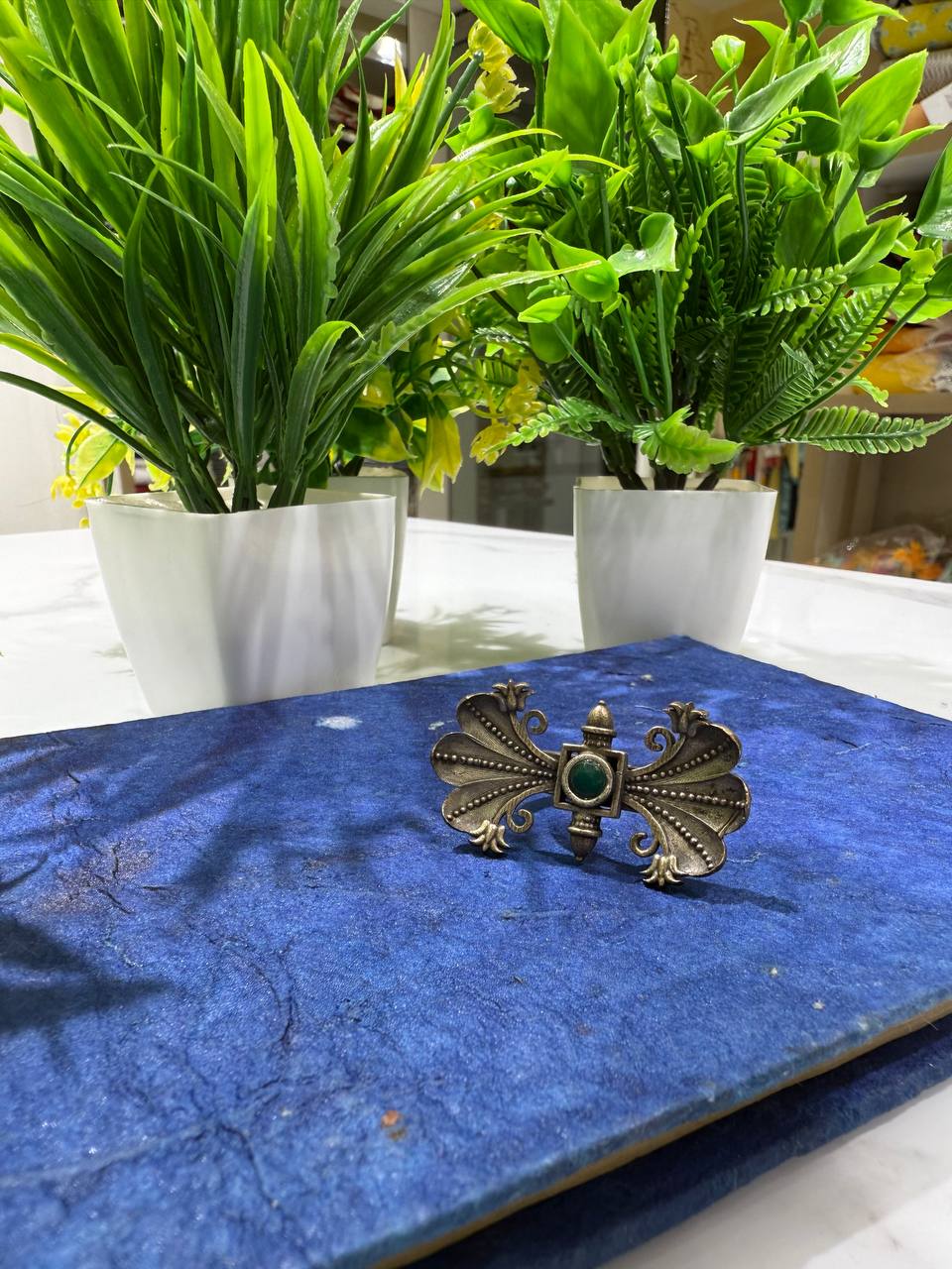 Oxidized German Silver Ring