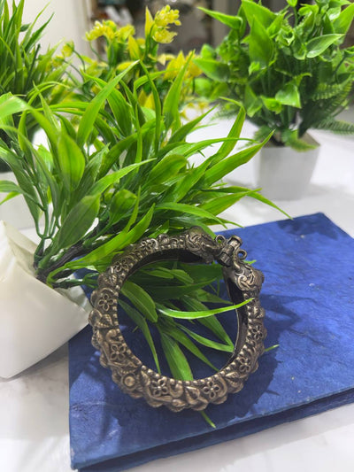 Oxidized German Silver Bangle