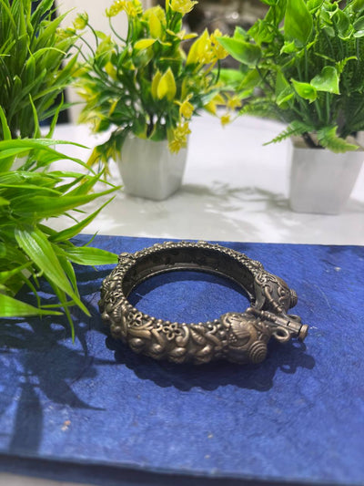 Oxidized German Silver Bangle