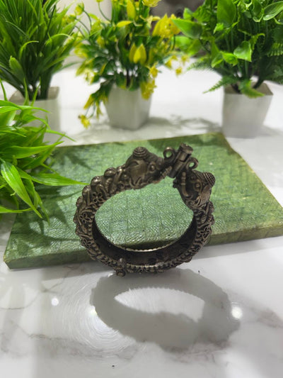 Oxidized German Silver Bangle