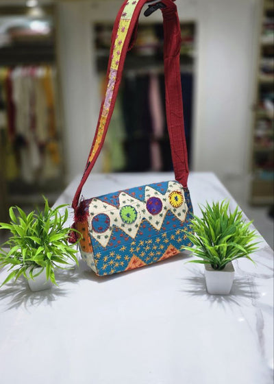 Handcrafted Gujrati Work Cotton Bag