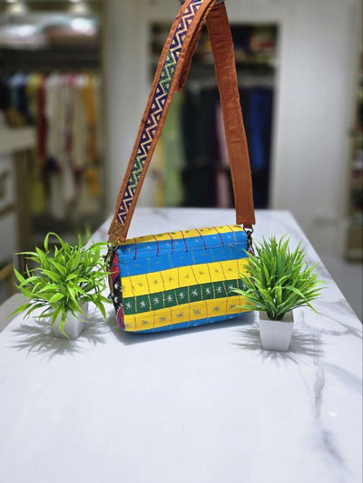 Handcrafted Gujrati Work Cotton Bag