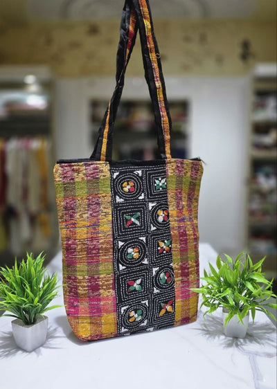 Handmade Embroidery Cotton Bag