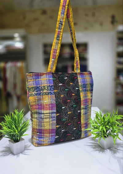 Handmade Embroidery Cotton Bag