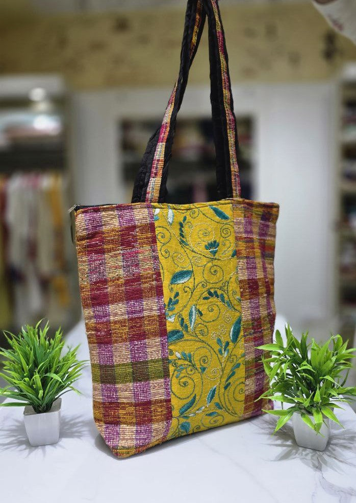 Handmade Embroidery Cotton Bag