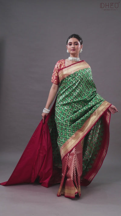 Pure Minakari Opara Bridal Saree