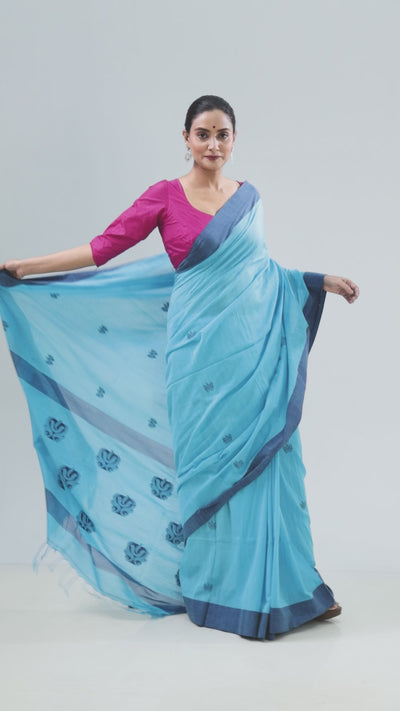 Athirappilly-Pure Khadi Tangail Cotton Saree