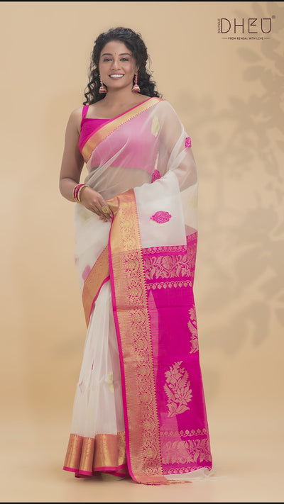 Jamdani Muslin Designer Saree