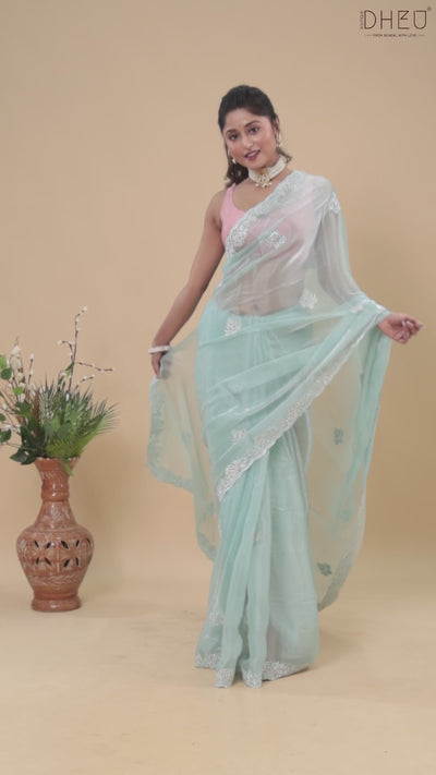 Exclusive Designer Organza Saree