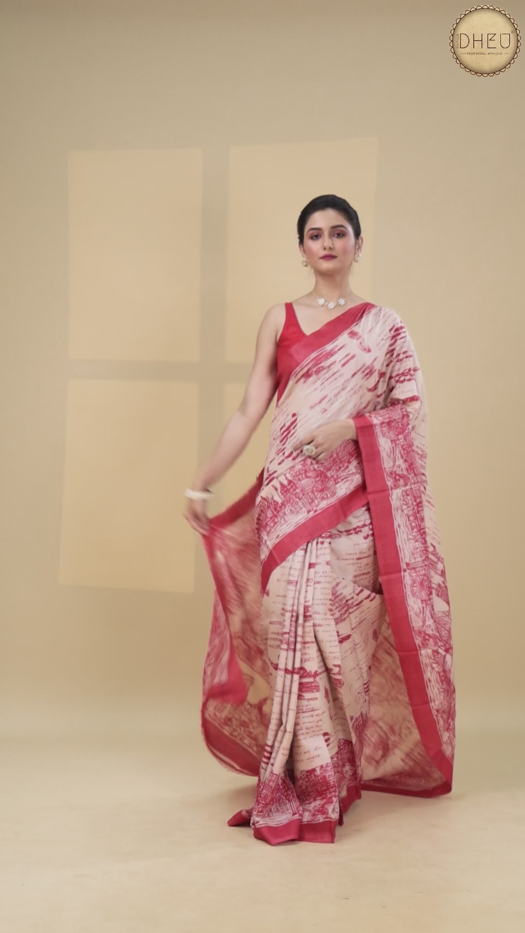 Exclusive Tussar Silk Kolkata Saree (Silk Mark Certified)
