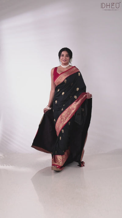 Semi Katan Benarasi Saree