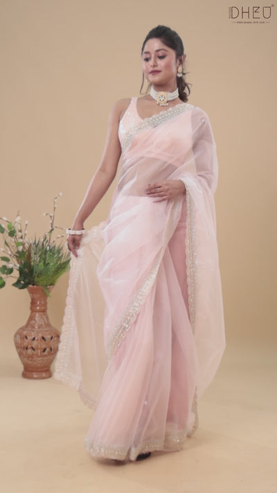 Designer Pure Organza Saree