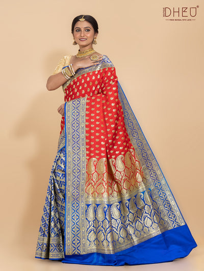 Designer pure benarasi silk saree at lowest cost only at dheu.in