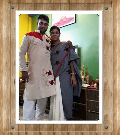 Fish Couple Set-Kurta-Saree Couple Set