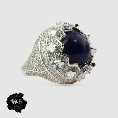 Royal Sterling silver Crown Ring - Boutique Dheu